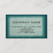 Chic Green Beruflich Design Moderner QR Code Bus Visitenkarte (Rückseite)