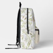 CHIC GREEN BLÄTTER FLORAL PATTERTER INDIVIDUELLE N BEDRUCKTER RUCKSACK (Links)