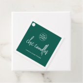 Chic Green Candle Hang Tag mit Logo Geschenkanhänger (Beispiel)