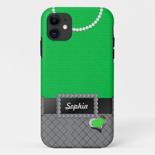 Chic Green Dress iPhone 5/5 Case (Rückseite)