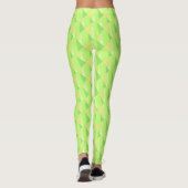 Chic Green Fade Abstrakt Leggings (Rückseite)