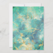 Chic green gold Glitzer Tropfen Weihnachten Neues  (Rückseite)