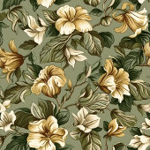 Chic Green Gold Throw Modern Botanical Luxe Look Fleecedecke