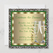 Chic Green High Heel Schuhe Weihnachtsgeschenk Par Einladung (Rückseite)