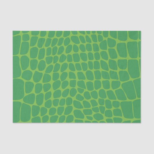 Chic Green Snakeskin Seidenpapier (Vorderseite)