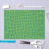 Chic Green Snakeskin Seidenpapier (Handwerk)