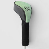 Chic Green Static Textrahmen Golf Headcover (angewinkelt)