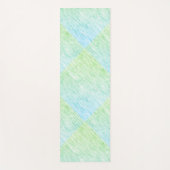 Chic Green Static Textur Yogamatte (Vorderseite)