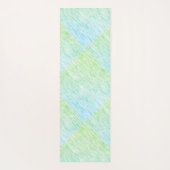 Chic Green Static Textur Yogamatte (Rückseite)
