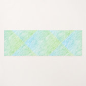 Chic Green Static Textur Yogamatte (Vorderseite (Horizontal))