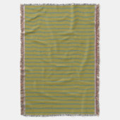 Chic Green Stripes Muster Decke (Vorderseite Vertikal)
