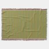 Chic Green Stripes Muster Decke (Vorderseite)