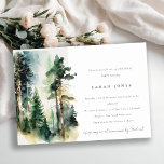 Chic Green Watercolor Wald Wald Birthday Einladung<br><div class="desc">Wasserfarbene Woodland Forest Theme Collection - eine elegante Schrift Aquarell Illustration des Waldkiefernwaldes,  perfekt für Ihre Landeshochzeit & Party. Es ist sehr einfach,  mit Ihren persönlichen Daten zu personalisieren. Wenn Sie ein anderes passendes Produkt oder eine Anpassung benötigen,  wenden Sie sich bitte per E-Mail an Zazzle.</div>