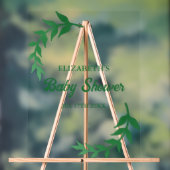 Chic Greenery Baby Shower Acrylschild (Neutral)
