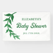 Chic Greenery Baby Shower Banner (Horizontal)