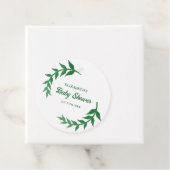 Chic Greenery Baby Shower Geschenkanhänger (Beispiel)