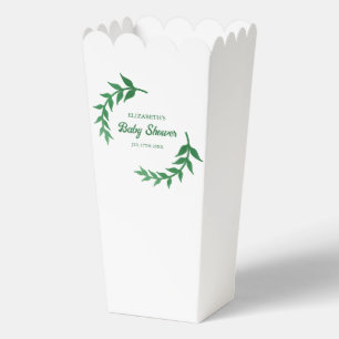 Chic Greenery Baby Shower Geschenkschachtel