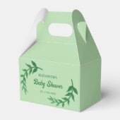 Chic Greenery Baby Shower Geschenkschachtel (Vorderseite)
