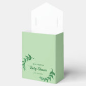 Chic Greenery Baby Shower Geschenkschachtel (Geöffnet)