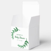 Chic Greenery Baby Shower Geschenkschachtel (Geöffnet)