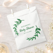Chic Greenery Baby Shower Geschenktütchen (Ausgeschnitten)