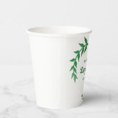 Chic Greenery Baby Shower Pappbecher (Rechts)