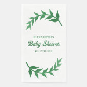 Chic Greenery Baby Shower Serviette (Vorderseite)