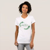 Chic Greenery Baby Shower T-Shirt (Vorne ganz)
