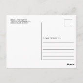 Chic Greenery Deer Baby Dusche Neutrale Einladung Postkarte (Rückseite)