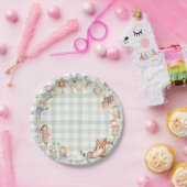 Chic Greenery Kinderzimmer Rhyme Green Gender Neut Pappteller (Party)