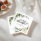 Chic Greenery Pumpkin Erntedank Dinner Serviette