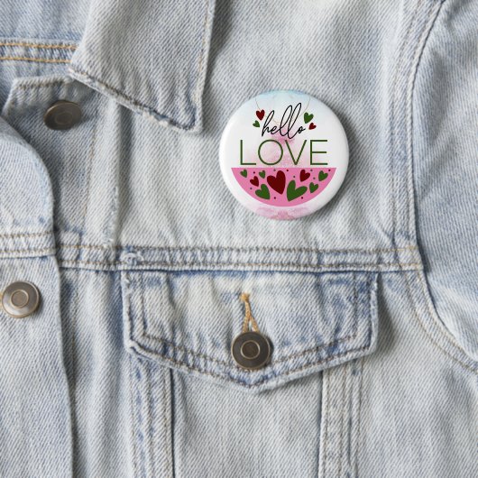 Chic Greetings: Hallo Liebe Button (Beispiel)