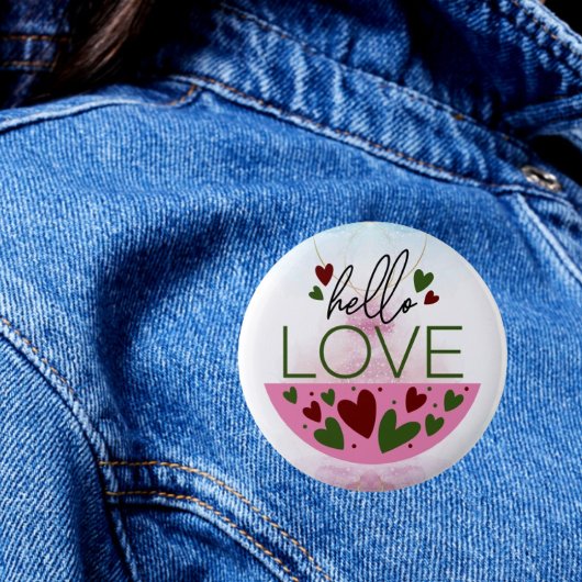 Chic Greetings: Hallo Liebe Button