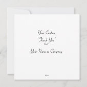 Chic Grey Explosion Wasserfarben Punkte roter Text Dankeskarte (Rückseite)