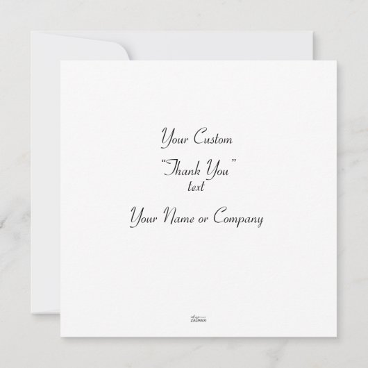 Chic Grey Explosion Wasserfarben Punkte roter Text Dankeskarte (Rückseite)