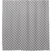 Chic Grey Shower Curtain Modern Plaid Statement Duschvorhang (Vorderseite)