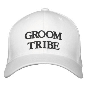 Chic Groom Tribe schwarz-weiß Bestickte Baseballkappe