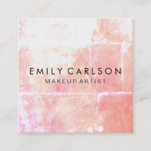 Chic Grunge Quadratische Visitenkarte