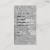 Chic Grunge White Gray (Termin) Terminkarte (Rückseite)