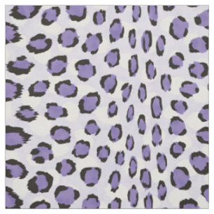 Chic gürnrosa lila Schwarz-Cheetah-Druckmuster Stoff