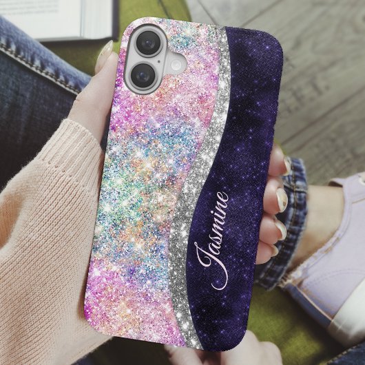 Chic gurt iridescent unicorn Regenbogen Case-Mate iPhone Hülle