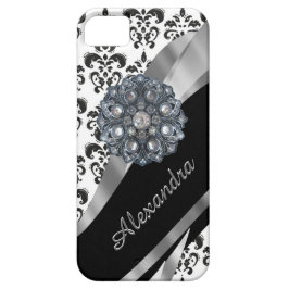 Chic gurt Vintage Damaske personalisiert Case-Mate iPhone Hülle