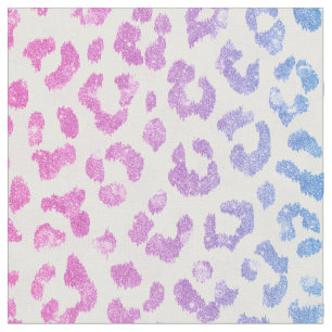Chic gürtelrosa Glitzer cheetah Printmuster Stoff
