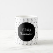 Chic Hahnentrittmuster Musical Notes Frohe Weihnac Kaffeetasse (Mittel)