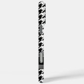 Chic Hahnentrittmuster Pattern Name Schwarz-weiß Case-Mate iPhone Hülle (Rückseite / Rechts)