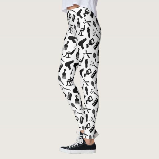 Chic Hair Stylist Muster Leggings (Links)