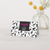 Chic Hair Stylist Terminkarte (Vorderseite)