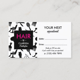 Chic Hair Stylist Terminkarte