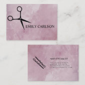 Chic Hair Stylist Visitenkarte (Vorne/Hinten)