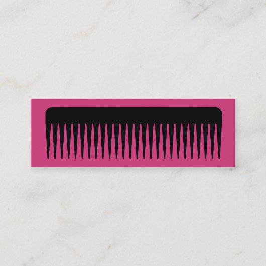 Chic Hairstylist Mini Visitenkarte (Vorderseite)